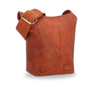 Gusti Leder Umhängetasche Damen - Shopper Tasche Leder Braun Groß - Handtasche Damen Echtleder Medium Cognac Handgefertigt Hochwertig