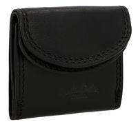 Gusti Mini Portemonee Leder - Leif Portemonnaie Geldbörse Klein Geldbeutel Party Festival Club Damen Herren Schwarz Leder