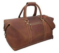 Gusti Reisetasche Leder Herren & Damen I Ruben I Echtleder Weekender Herren Leder braun | 36L Vintage Tasche mit Perfekter Größe für Kurztrips