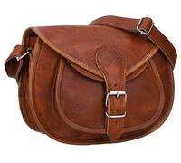 Gusti Romy Handtasche aus echtem Leder für Damen, braun, compact