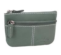 Gusti Schlüsseltasche Leder - Rook Schlüsseletui aus Büffelleder, Blau, mit Reißverschluss und Schlüsselring, Vintage Geldbörse Damen Leder