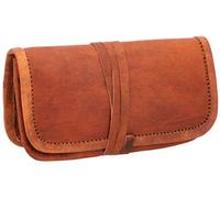 Gusti Tabaktasche Leder - Hazel Drehertasche Tabakbeutel Utensilientasche Accessoires Braun Leder