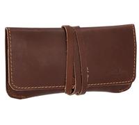 Gusti Tabaktasche Leder - Jesse Pflanzlich gegerbt Damen und Herren Drehertasche Tabakbeutel Feinschnittbeutel Braun Leder
