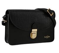 Gusti Umhängetasche Leder - Sandy Handtasche Schultertasche Alltagstasche Tasche Crossbody Ledertasche Partytasche Abendtasche Damen Vintage Schwarz