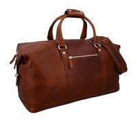 Gusti Weekender Herren Leder - Reisetasche Herren Damen 36L - Echtleder Reisetasche Vintage, Leder Weekender Bag, Reise Handgepäck, Klein & Robust, Lederkoffer Unisex
