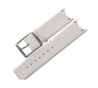 Gute Qualität echtes Leder Uhrenarmband Zubehör Mode schwarze Uhrenarmbänder for CK for Calvin Klein KOH23100 KOV231 (Color : White)