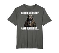 Guten Morgen? Ganz Dünnes Eis Kaffee Spruch Hund Pitbull T-Shirt