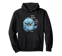 Guten Morgen Ganz dünnes EIS - Übellauniger Vogel Pullover Hoodie, Unisex für Erwachsene, Schwarz, XL