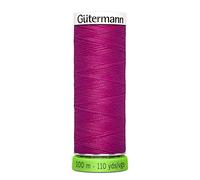 Gutermann 723860 877 Nähgarn, 100 % recyceltes Polyester, 100 m, Fuchsia, Einheitsgröße