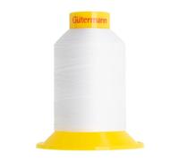 GUTERMANN A&E MARAFLEX Nähgarn - Flexibel, glatt - Für Bekleidung, Schuhe und Lederwaren - 120/1500m - Farbe Weiß 800 - 8x8x9,5cm
