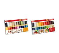 Gutermann GUT_734520-1 Fadenset: Baumwolle C Nr. 50: 20 Stück, Mehrfarbig, NA & Nähfaden-Set mit 20 Spulen Allesnäher 100 m in Inges Lieblingsfarben