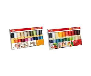 Gutermann GUT_734520-1 Fadenset: Baumwolle C Nr. 50: 20 Stück, Mehrfarbig, NA & Nähfaden-Set mit 20 Spulen Allesnäher 100 m in Inges Lieblingsfarben