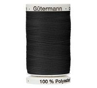 Gutermann Nähgarn, extra stark und dick, Farbe 000, Polyester, für Jeans und Knoopf-Stich (1 x 30 Meter Spule)