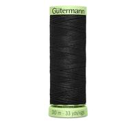 Gutermann Nähgarn, extra stark und dick, Farbe 000, Polyester, für Jeans und Knoopf-Stich (1 x 30 Meter Spule)