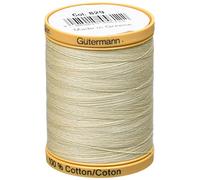 Gutermann Natürlicher Baumwollfaden, einfarbig, 876 m, cremefarben