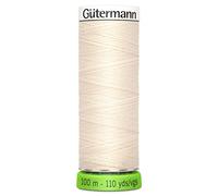 Gutermann recyceltem Polyester Gewinde, 110 YD, Eggshell