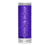 Gutermann Sulky Silver Stickgarn, 200 m, 8050 lila, 1 Stück