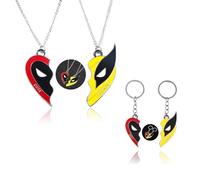 GUTERTOP 4 Stück Dead Figur Maske Modell Zubehör, Superhero Dead Heroes Keychains Metal Anime Cosplay Cartoon Für Männer