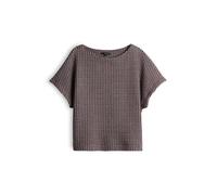 Opus - Sweatshirt - Shirt mit Strukturmuster rot - Gr. - 36