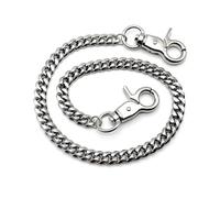 Gutol 55 cm lange Hosenkette mit Karabinerhaken, silberner Schlüsselanhänger, Accessoires für Damen und Herren