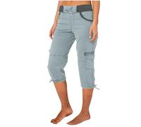 Gutschein Caprihose Damen Sommer 7/8 Hose Baumwolle Arbeitshose Hohe Taille Sommerhose Einfarbig Sporthose Regular Fit Caprihose Freizeithose Jogginghose mit Taschen Arbeitshose Kurze