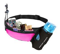 Guzack Gürteltasche Hüfttasche Bauchtasche für Trinkflasche, Sports Trinkgürtel Waistpacks für Outdoors Fitness Ausgeführt Radfahren Wandern Walking, Laufgürtel mit Telefon bis zu 7,0", ohne Flasche