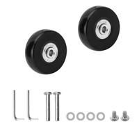 gvivej Kofferrollen Ersatzrollen, 2 Stück Gepäck Ersatzräder Gummi, 50mmx18mm Ersatzrollen, Gummi Rollen Räder Ersatz, Ersatz Rollen für Koffer, Für Koffer Universal Gepäck Wheel Ersatz