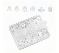 GVSS 600 Stück Verschlüsse für Ohrringe, Silikon, Ohrring-Befestigung, hypoallergen, in 6 verschiedenen Stilen, Comme indiqué sur l'image, Silikon