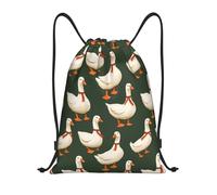 GVYGVY Rucksack mit Kordelzug, cooler Gänsedruck, spritzwassergeschützt, kleiner Kordelzug, Turnbeutel für Damen und Herren, Sporttasche, Rucksack für Reisen, Schwimmen, Strand