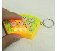 Gwill 3 STÜCKE Mini Glowing Flash Mole Angriff Spiel Schlüsselanhänger Unterhaltungsspiel Nette Für Kinder Kinder Farbe Radom