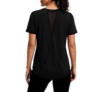 Gyabnw Sport Tshirt Damen Fitness Kurzarm Atmungsaktiv Funktionshirt Oberteile Rundhals TopLaufshirt Yoga UV Shirt