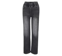 Gyaimxfu Baggy Jeans Damen Pull On Wide Leg Jean Mit Gummibund High Waist Jeanshosen Stretch Straight Jeanshosen Casual Lose Damenhose Freizeithose Wide Leg Denim Pants 2025