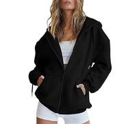 Gyaimxfu Damen Hoodie Mit Kapuze Sommer Sweatjacke - Lang Kapuzenpullover Oversize Leichte Übergangsjacke, Dünne Pullover Full Zip Hoodie Y2K Kapuzenjacke Teenager Mädchen