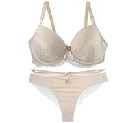 Gyaimxfu Frühlingssale 2025,BH Set Damen Mit Bügel Und Slipbody Make-Up Illusion Lace, Push Up Unterwäsche BH Mit Bügel Große Größen Frauen BH Und Slip Lingerie Atmungsaktiv Unterhosen Tanga Dessous