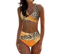 Gyios Badeanzug Sexy Bikini Mit Hoher Taille Für Damen - Zweiteiliges Badebekleidungsset Strand, Pool Und Sommerurlaub Badebekleidung Bikinis Damen-y-m