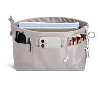 Gykutix Handtaschen Organizer Nylon Innentasche für Handtaschen, Taschenorganizer Shopper Tote Bag Organizer mit Schlüsselbun für Longchamp Tote Bag Handbag Purse (Grau)