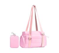 Gym Duffel Bag, Weekender Pouch, Women's Carry Bag, Large Capacity Design, Wet Pocket with Coin Wallet, Easy Reach While on The Move, for Travel Sports Fitness Use, 11.42x4.17x7.87 Inches