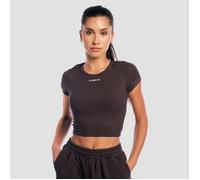 GymBeam Aura Cropped T-Shirt für Frauen in Tee Brown XL