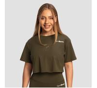 GymBeam Limitless Cropped T-Shirt für Frauen in Espresso S