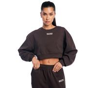 GymBeam Aura Cropped Sweatshirt für Frauen in Tee Brown XL