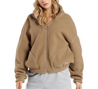 GYMSHARK Sherpa Damen-Jacke, Braun, Größe S, braun, S