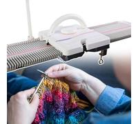 GYQSSD Strickmaschine 150 Nadeln, Handstrickausrüstung für Socken/Mützen, 6,5 mm mittlere Stärke, Haushaltsstrickmaschine aus Kunststoff, mit Zubehör, Haushaltsnähwerkzeug-Set
