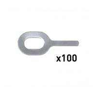 GYS 100 Gerade Ösen Almgsi Ø 1,0Mm Für Spot Arcpull 059498