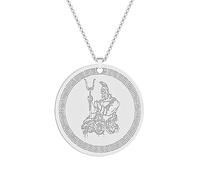 GZHENGZG Halskette für Männer, Damenschmuck Hades für Herren mit Cerberus Halskette Der griechische Gott des Charms Halskette Halskette Medaillon Amulett Schmuck Geschenk Geschenk