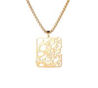 GZHENGZG Halskette mit Anhänger Persische Kalligraphie für Männer und Frauen, Persischer Schmuck, Farsi, Hafez Gedicht