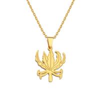 GZHENGZG Halsketten und Damenschmuck für Herren Halskette mit Blumenanhänger für Männer und Frauen, Tamil, Gloriosa, Lilien, Schmuck, Geschenk