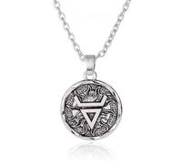 GZHENGZG Halsketten und Damenschmuck für Männer Deus Veles Slawisches Symbol Amulett und Anhänger, er Schutzpatron der Weisheit, Modeschmuck, Damenaccessoires Geschenk