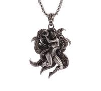 GZHENGZG Herren-Halsketten und Damen-Schmuck, modisch, klassisch, neunschwänziger Fuchs, sexy Göttin-Anhänger-Halskette für Damen, Trend, einzigartiger Punk-Männer-Schmuck, Geschenk