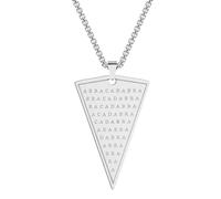 GZHENGZG Herren Halsketten und Damenschmuck Abrakadabra Anhänger Abraxas Kabbalistische Magie Okkulte Esoterische Amulett Halskette für Männer Frauen Geschenk