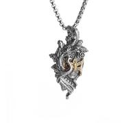 GZHENGZG Herren Halsketten und Damenschmuck Gothic Mysteriöser Phönix Anhänger Halskette für Männer und Frauen, Retro, Punk, Hip Hop, Motorrad, Party, Schmuck Geschenk Geschenk